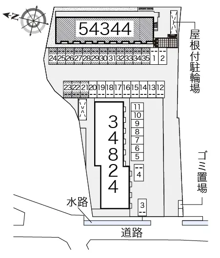 ★手数料０円★福山市神辺町徳田　月極駐車場（LP）